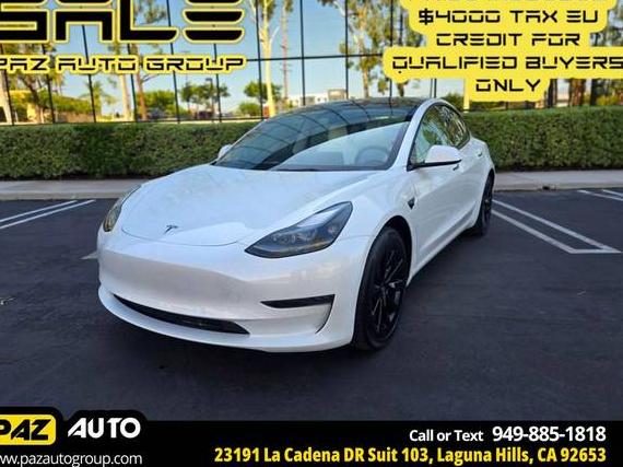 TESLA MODEL 3 2022 5YJ3E1EA2NF319155 image